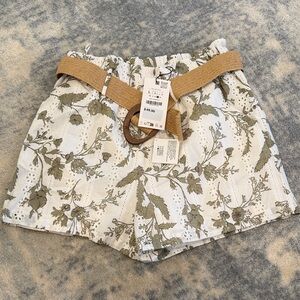 NWT Zara Women’s Shorts with Belt